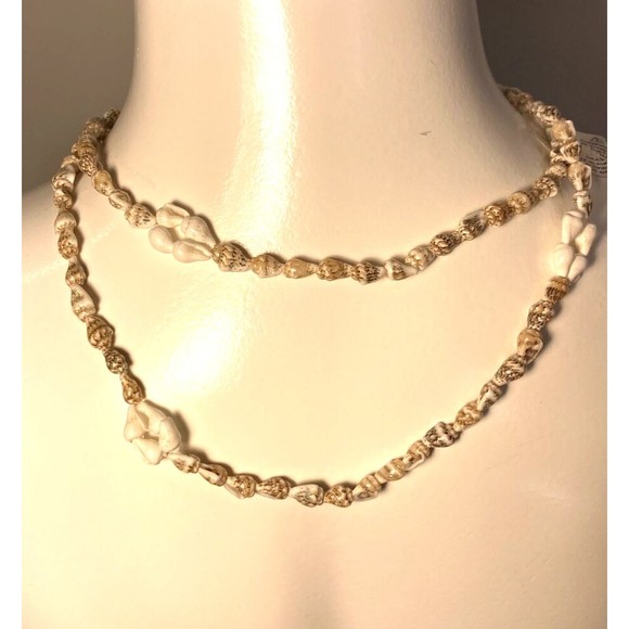 3 beaded necklaces young adult surfer beach arrowhead black metal blue brown - Picture 6 of 9